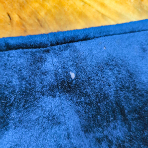 Vintage Bevero New York Red Arrow on Navy Velvet Flared Pants. - Picture 9 of 9